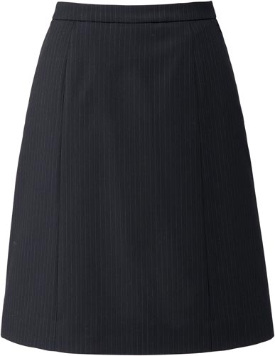 AラインスカートLS2198ブラック×ピンク17号