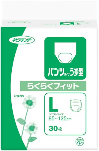 ネピアテンダーパンツうす型フィットL 30枚×4