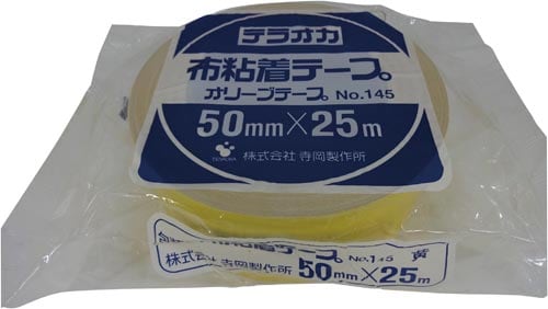 オリーブテープ145 黄 50mm×25m 30巻