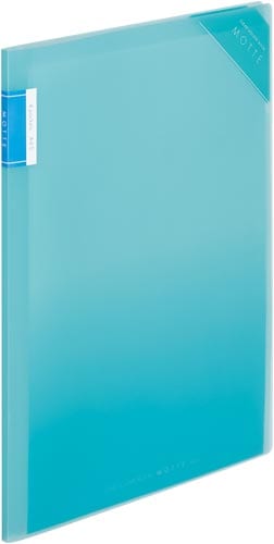クリヤーホルダーブックモッテ A4水色4P 10冊