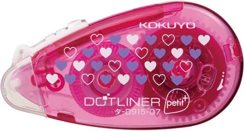 ドットライナープチ+ 強粘着 使い切り ハート×5