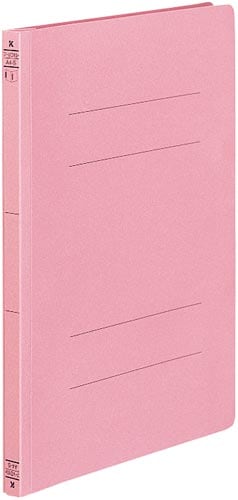 フラットファイルダブルとじ具タイプA4縦 桃10冊