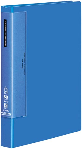 クリヤーブックWC 固定式A4縦60枚青5冊