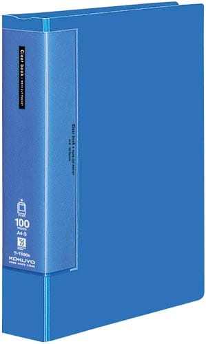 クリヤーブックWC 固定式A4 100枚青5冊