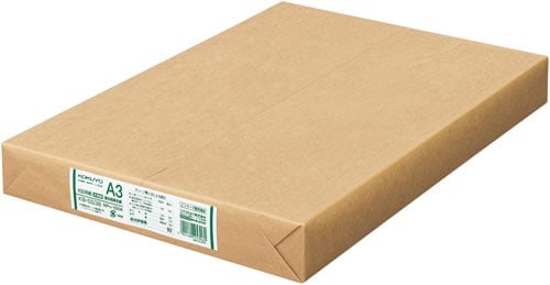 KB用紙 低白色再生紙66g A3 500枚 3冊