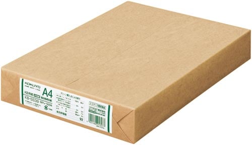 KB用紙 低白色再生紙66g A4 500枚 5冊