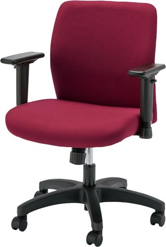 スペキュラーチェア 肘付 ワインレッド