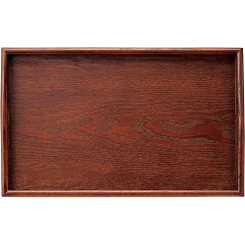 長手盆 ブラウン 大