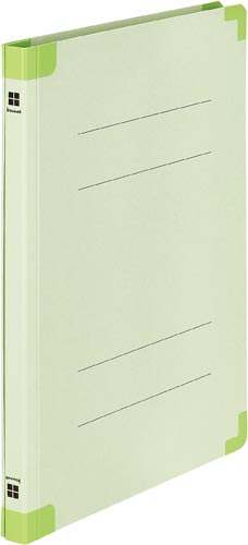 四隅が傷みにくい背補強フラットファイル緑 50冊