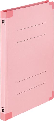 四隅が傷みにくい背補強フラットファイル桃 200冊