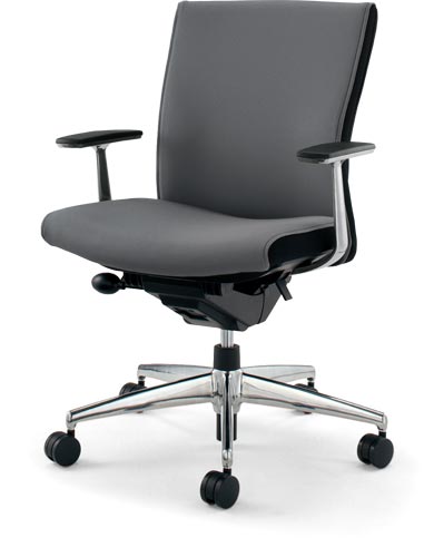 プント ローランバー付アルミ肘スタンダードグレー