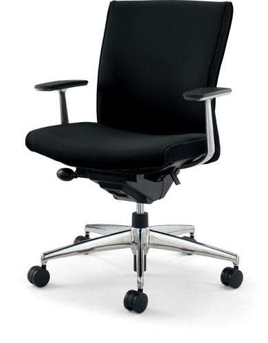 プント ローランバー付アルミ肘スタンダードブラック