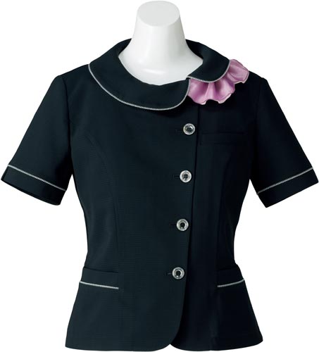 オーバーブラウス AJ0837 ブラック 9号