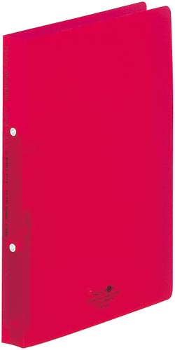 リングファイル ツイストリングA4縦 2穴 赤