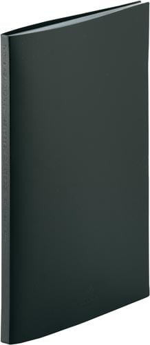 クリヤーブック A4縦 20ポケット 黒