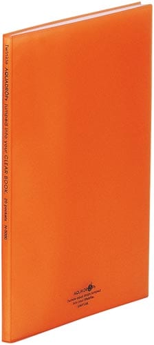 クリヤーブック A4縦 20ポケット 橙