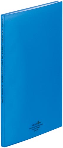 クリヤーブック A4縦 20ポケット 青