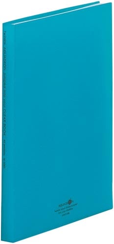 クリヤーブック A4縦 40ポケット 青緑