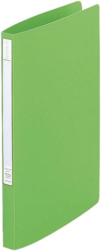 スーパーパンチレスファイルA4縦 黄緑×5