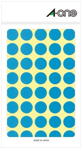 カラーラベル 丸型 15mm径 空