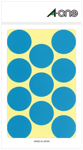 カラーラベル 丸型 30mm径 空