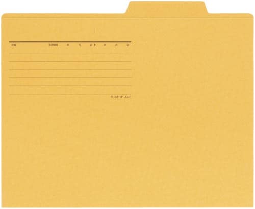 個別フォルダーエコノミー イエロー 50枚