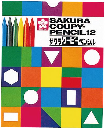 クーピーペンシル12色 紙箱入