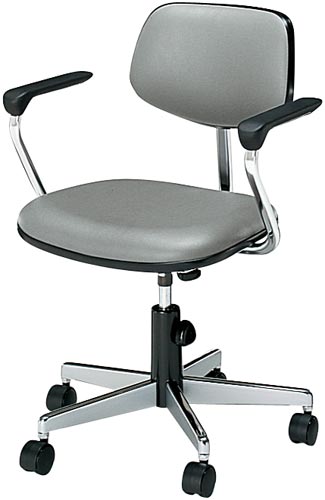 事務用回転イス 20 ローバック L型肘 MP21