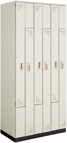 ペアフォートロッカー 6人用 ナチュラルグレー