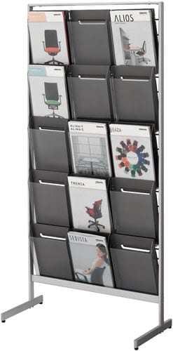 パンフレットスタンド トレー型 A4判用 3列5段