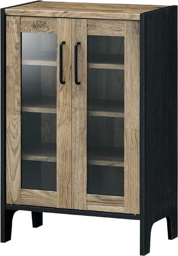 ビンテージ風キャビネット ガラス扉タイプ