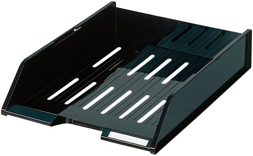 スタッキングトレー A4 タテ 黒 5個