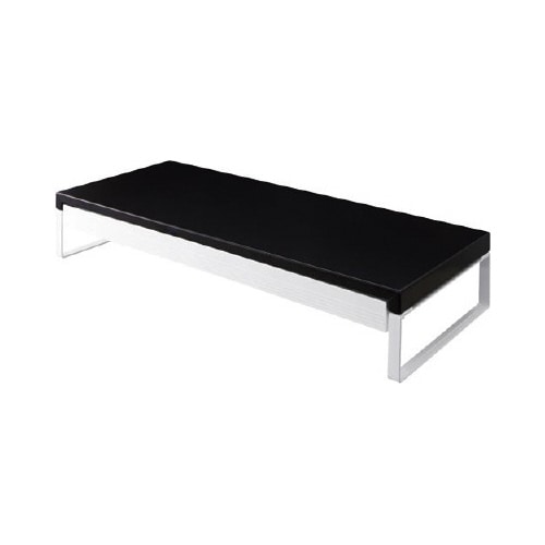 机上台 引出し付き 幅590mm 黒 4セット