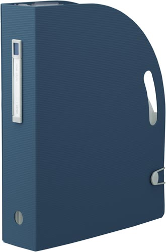 ドキュメントボックス タテ A4 ネイビー 4個