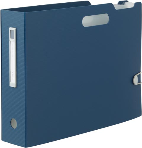 ドキュメントボックス ヨコ A4 ネイビー