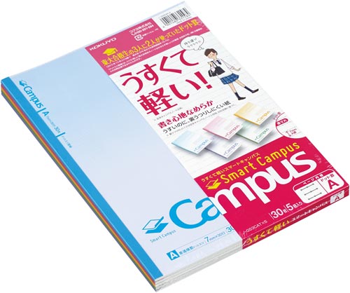 スマートキャンパス A罫 30枚 5色パック×6