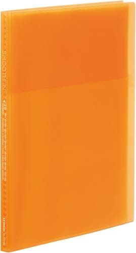 クリアーファイルスムーズイン20透明オレンジ10冊