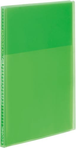 クリアーファイルスムーズイン20P 透明緑 10冊