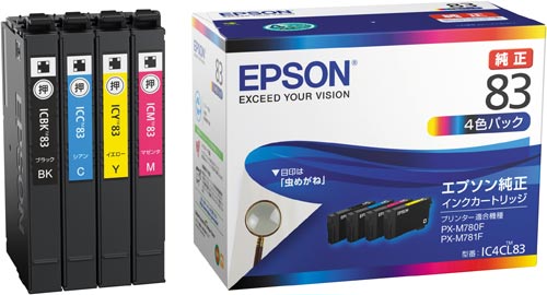 純正インク IC4CL83 4色パック