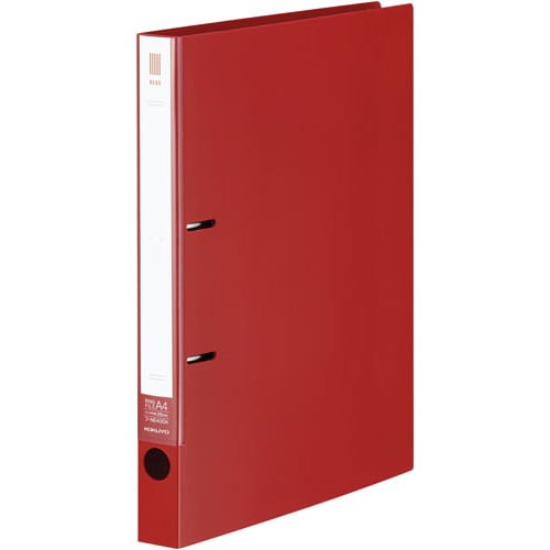 リングファイルNEOS A4縦背幅33mm赤30冊