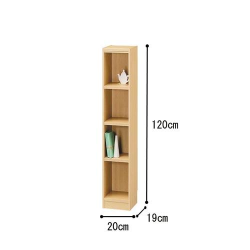 オーダー木製ラックNA H1200W200D190