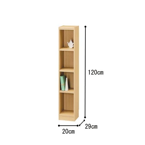 オーダー木製ラックNA H1200W200D290