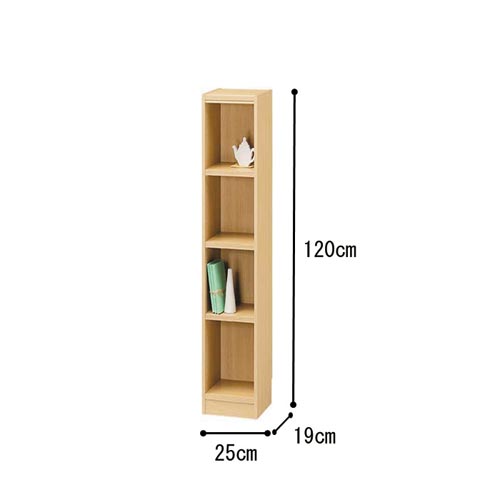 オーダー木製ラックNA H1200W250D190