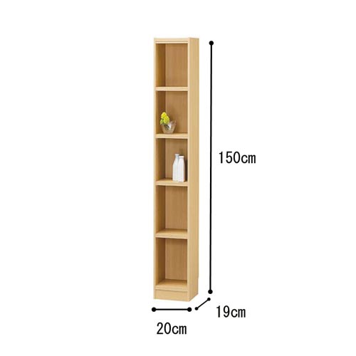 オーダー木製ラックNA H1500W200D190
