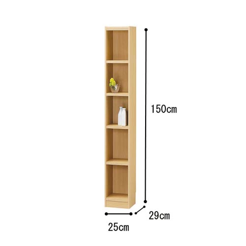 オーダー木製ラックNA H1500W250D290