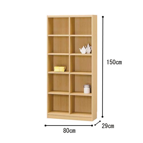 オーダー木製ラックNA H1500W800D290