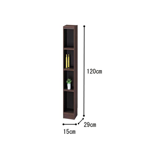 オーダー木製ラックDK H1200W150D290