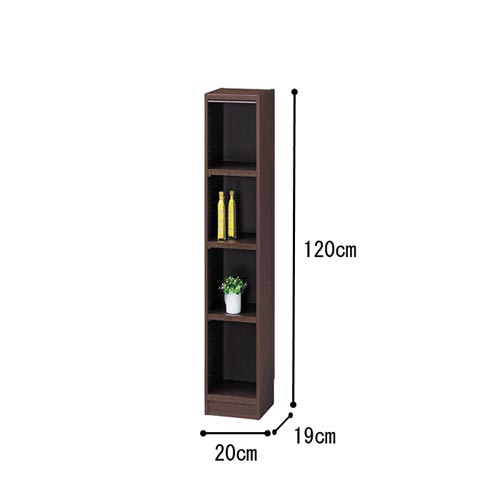 オーダー木製ラックDK H1200W200D190