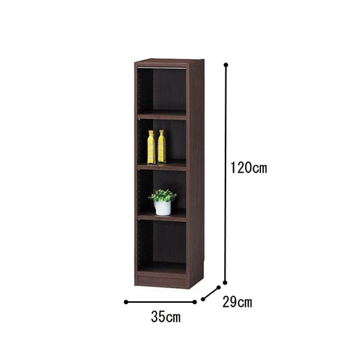 オーダー木製ラックDK H1200W350D290