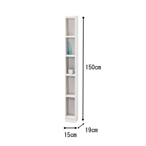 オーダー木製ラックWH H1500W150D190